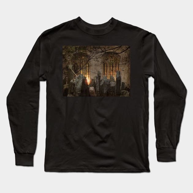 The Old Jewish Cemetery of Prague Long Sleeve T-Shirt by AlexaZari